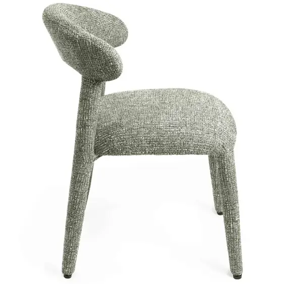 Silla tapizada verde Nieda