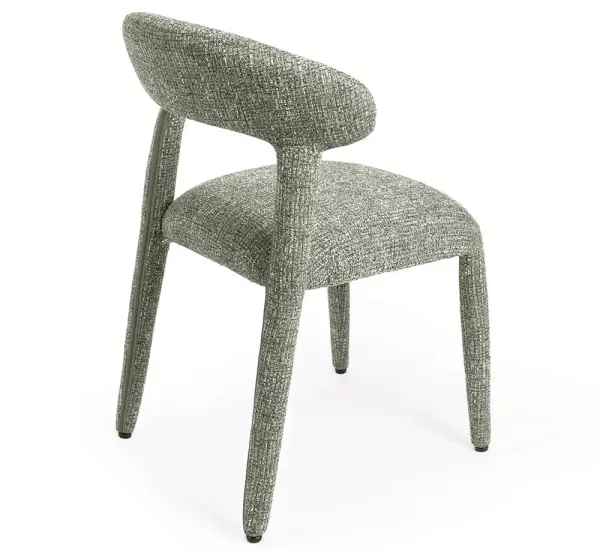 Silla tapizada verde Nieda