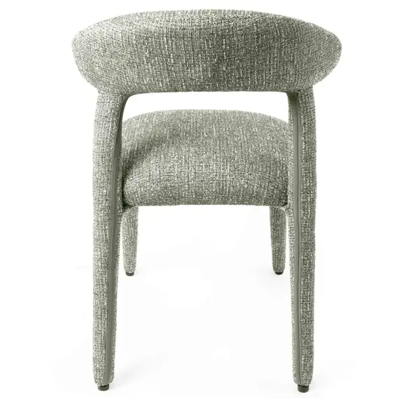 Silla tapizada verde Nieda