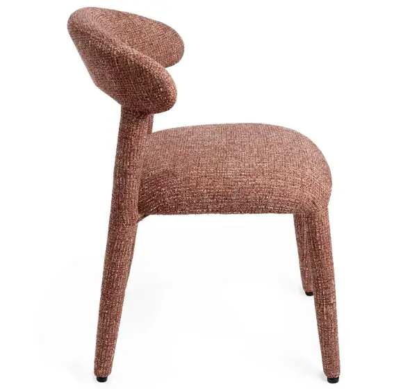 Silla tapizada terracota Nieda