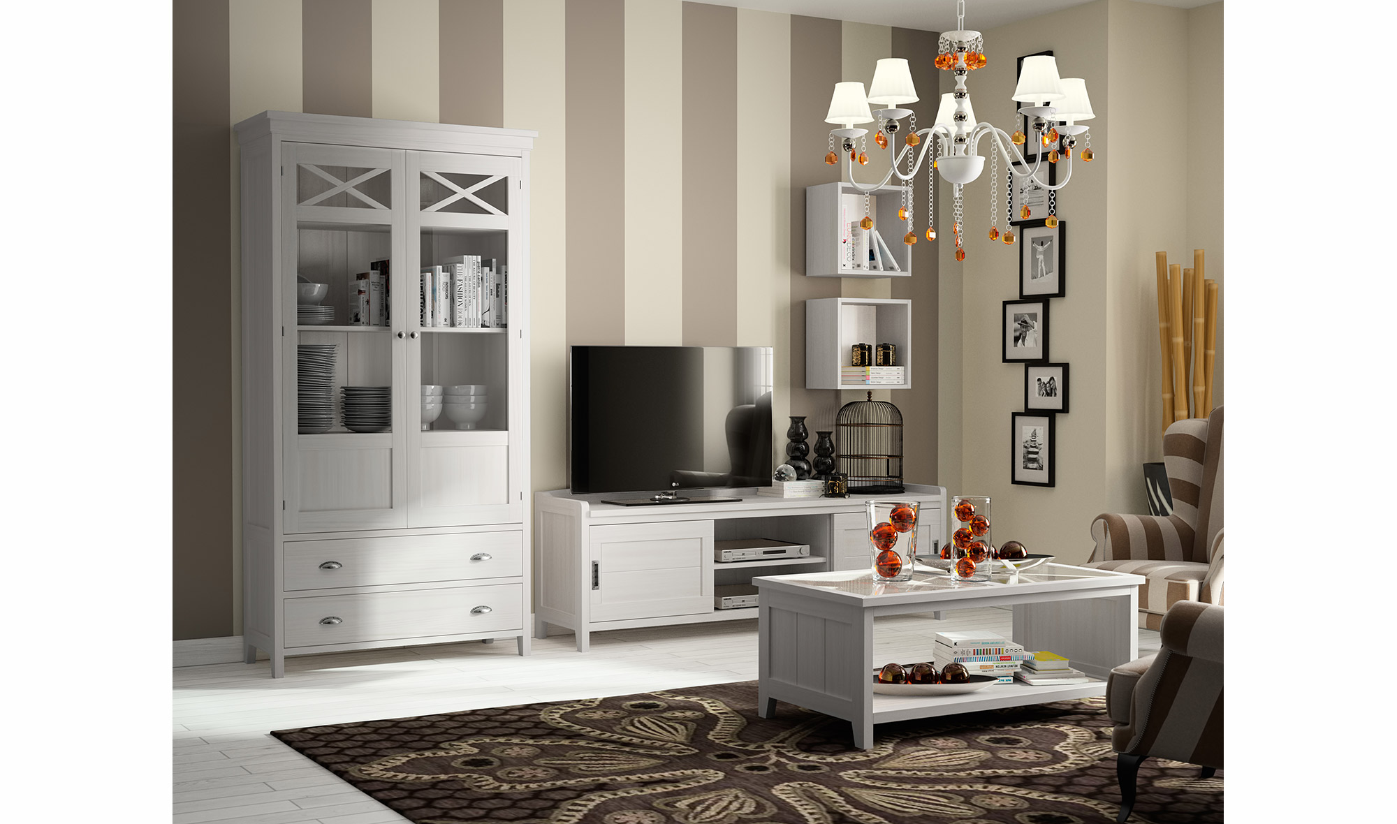Salón moderno blanco Verona