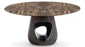 Mesa de comedor redonda mármol Barbara by Horm