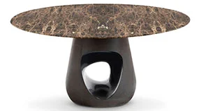 Mesa de comedor redonda mármol Barbara by Horm