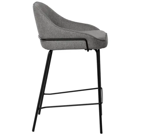 Taburete para barra de cocina gris oscuro Nyra