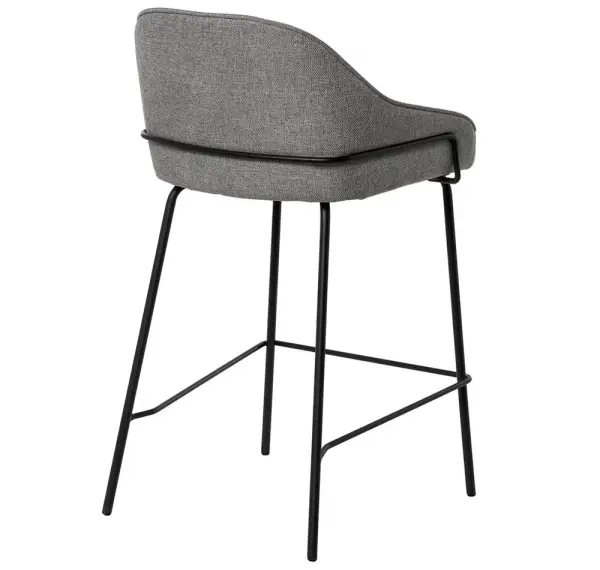 Taburete para barra de cocina gris oscuro Nyra