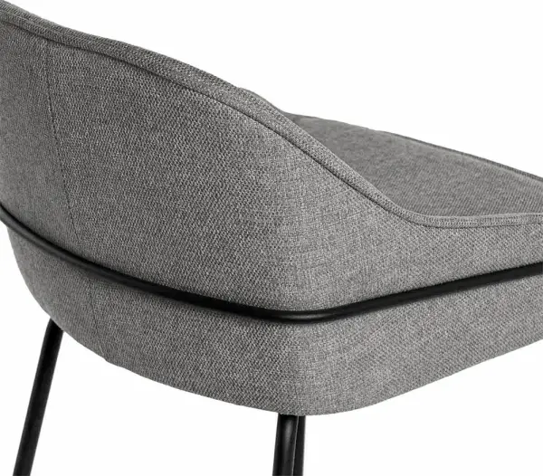 Taburete para barra de cocina gris oscuro Nyra
