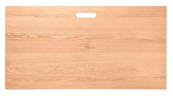 Mesa de escritorio minimalista metal blanco y roble Sondu