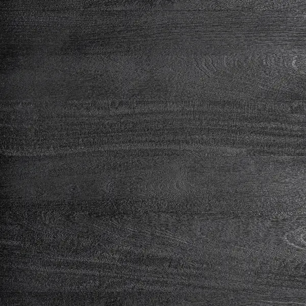 Mesa de comedor Pétria madera maciza de mango negro arenado