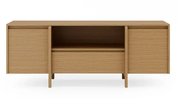 Mesa de televisión 2 puertas 1 cajón roble Pacific