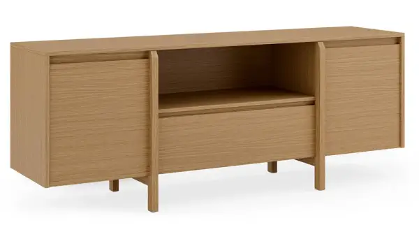 Mesa de televisión 2 puertas 1 cajón roble Pacific