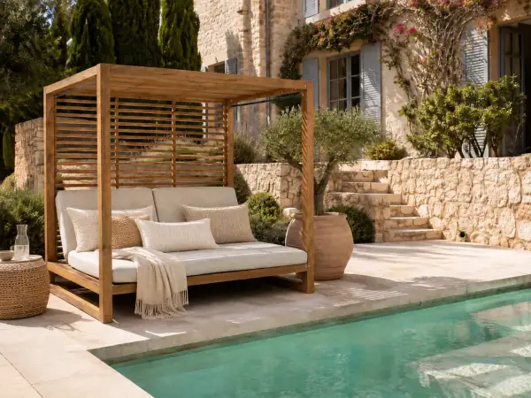 Daybed Hololulu madera de teca FSC doble