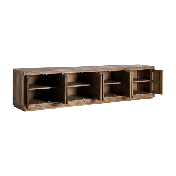 Mueble de tv rústico Norvik de 280 cm