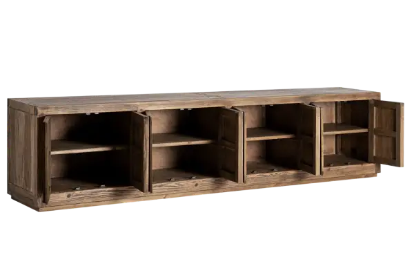 Mueble de tv rústico Norvik de 280 cm