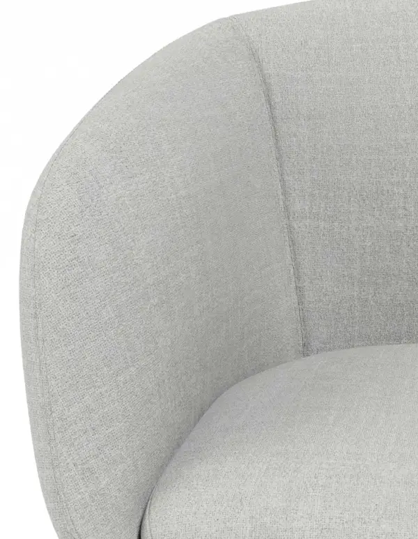 Silla de oficina giratoria tapizada gris claro Zonari