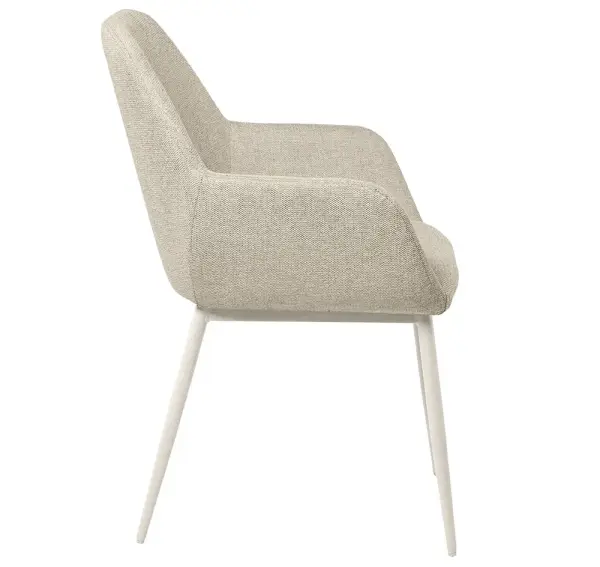 Sillón tapizado beige metal beige Bellasia