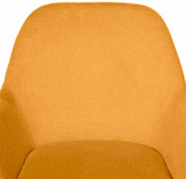 Sillón tapizado mostaza metal negro Bellasia