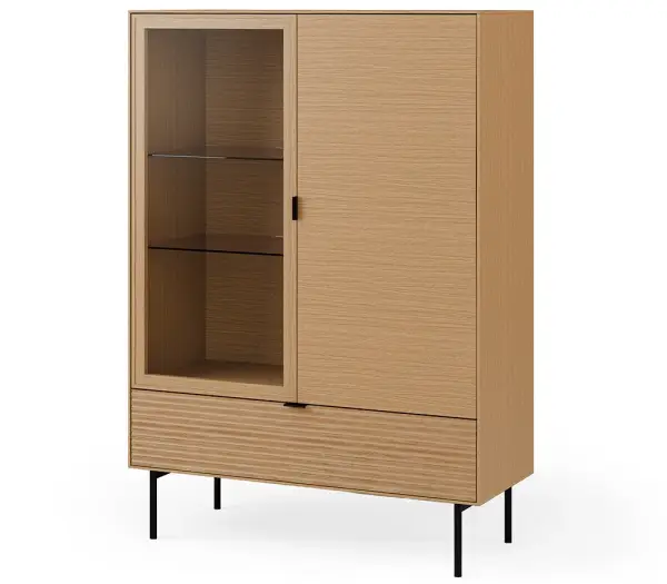 Vitrina 1 puerta de cristal industrial Sarek