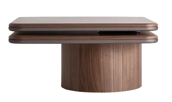 Mesa de centro giratoria de nogal Kexsby