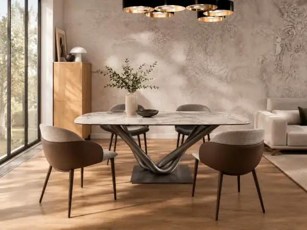 Mesa de comedor porcelánico de 180 Victory Tonin Casa