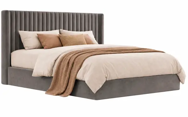 Cama con canapé tapizada para colchón de 150x200 Boccelli