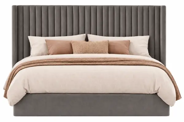 Cama con canapé tapizada para colchón de 150x200 Boccelli