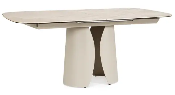 Mesa de comedor extensible metal y porcelánico Azua