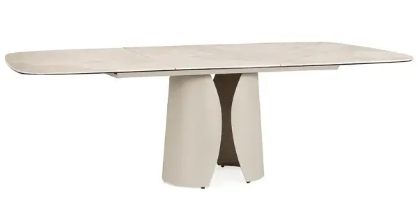 Mesa de comedor extensible metal y porcelánico Azua