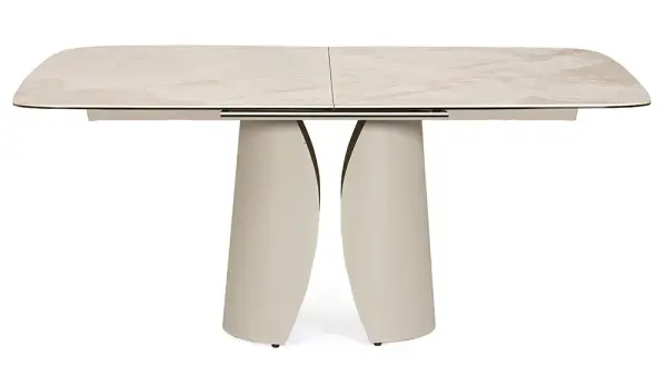 Mesa de comedor extensible metal y porcelánico Azua