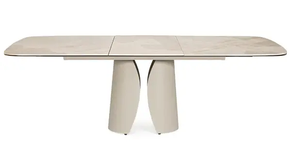 Mesa de comedor extensible metal y porcelánico Azua