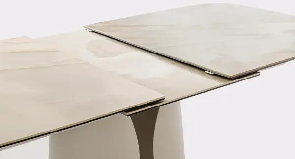 Mesa de comedor extensible metal y porcelánico Azua
