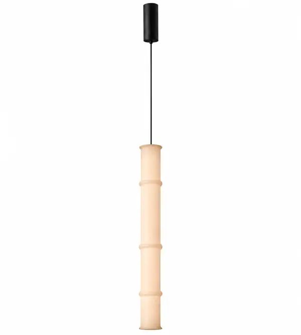 Lámpara de techo vertical negro mate Canna
