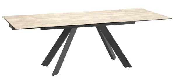 Mesa de comedor extensible metal y porcelánico Ontario