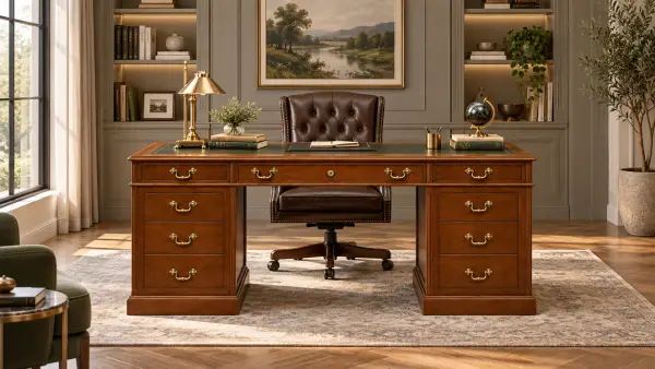 Mesa de escritorio Landy clásica