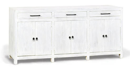 Aparador 3 cajones blanco vintage Agra