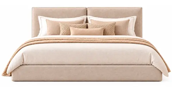 Cama con canapé elevable tapizado Avelia
