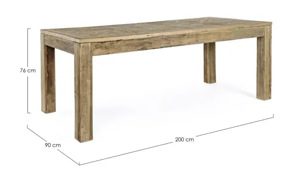 Mesa de comedor colonial parquet
