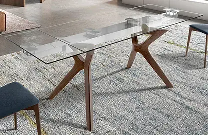 Mesa de comedor extensible Lin