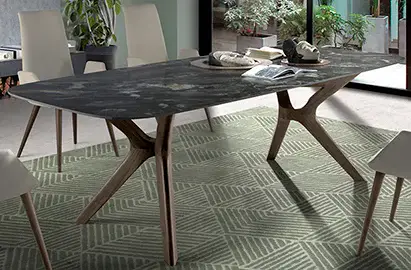 Mesa de comedor porcelánico Lin Fix