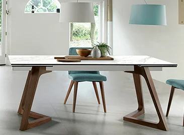 Mesa de comedor extensible porcelánico Nil Mesa de comedor extensible porcelánico Nil