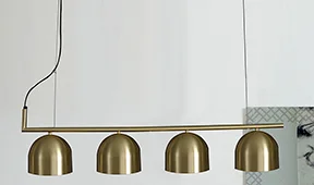 Lámpara de techo oro satinado Camila