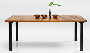 Mesa de comedor industrial illusion Kare