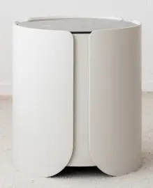 Mesa auxiliar cerámico gris