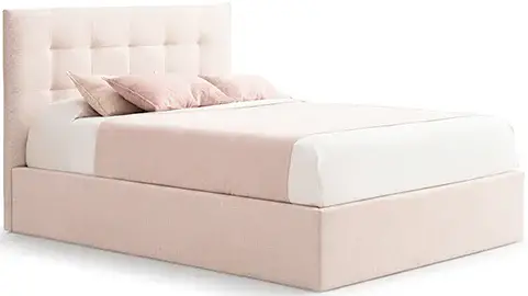 Cama con canapé tapizada Noa