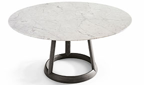 Mesa de comedor redonda carrara Greeny Bonaldo