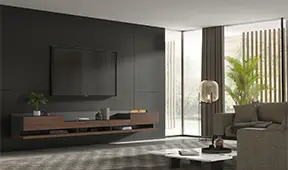 Mueble de tv Florencia con chimenea eléctrica by Bodonni