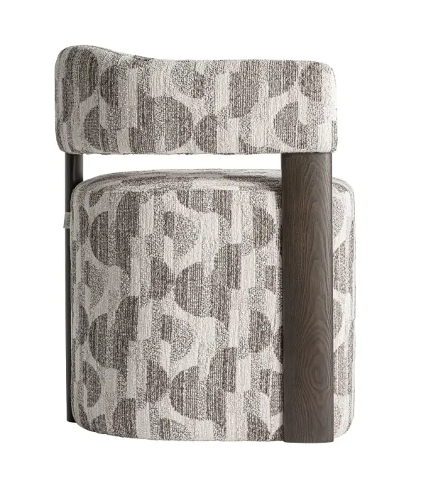 Silla tapizada Najac en madera de fresno