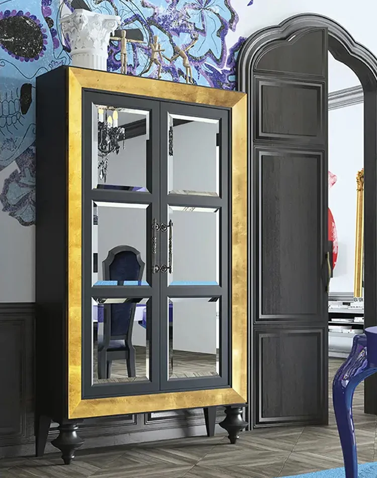 Vitrina 2 puertas espejo moderno Aristocratic