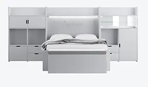 Dormitorio infantil Cayetana con cama nido y 2 cajones