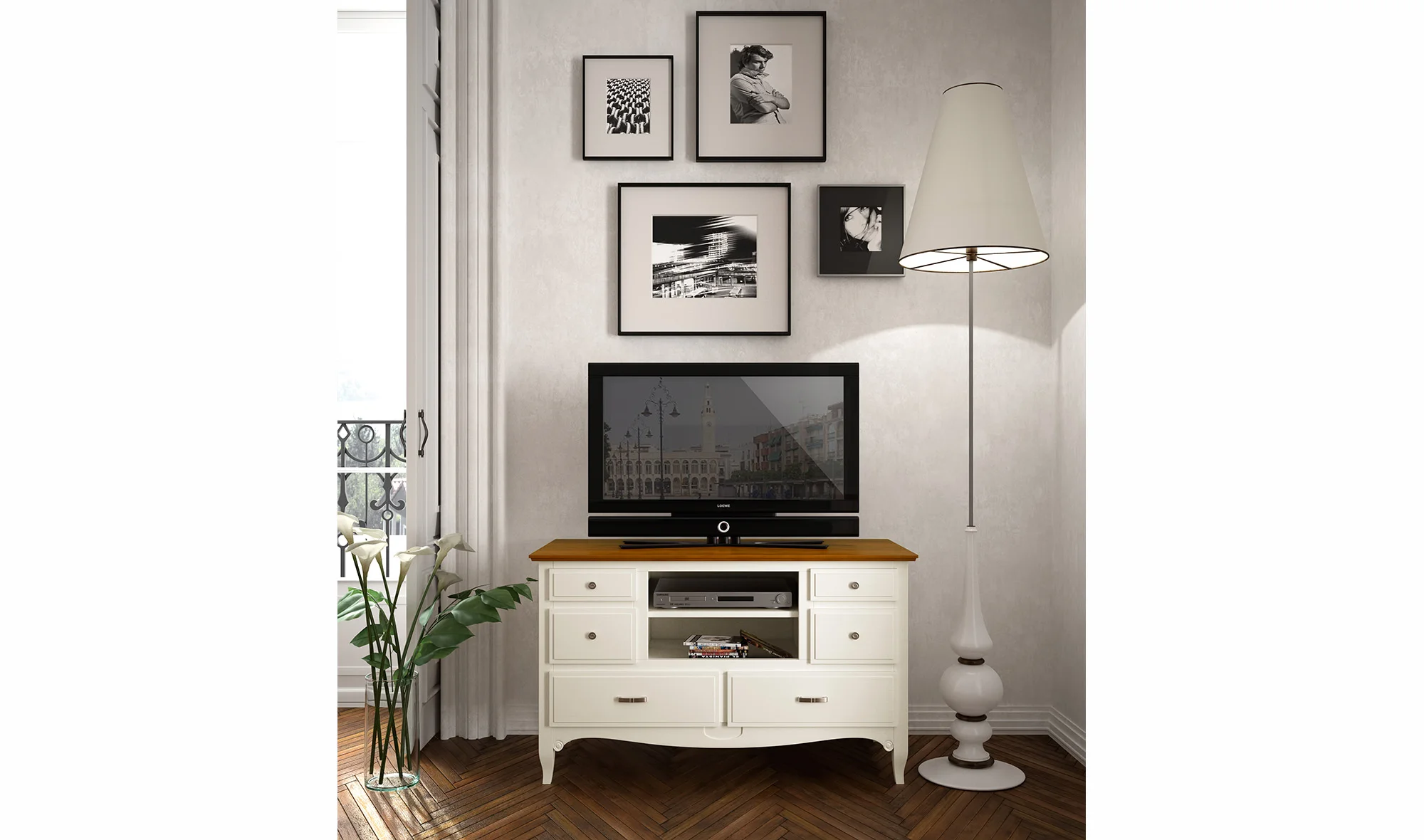Mueble de Tv colonial Fontana
