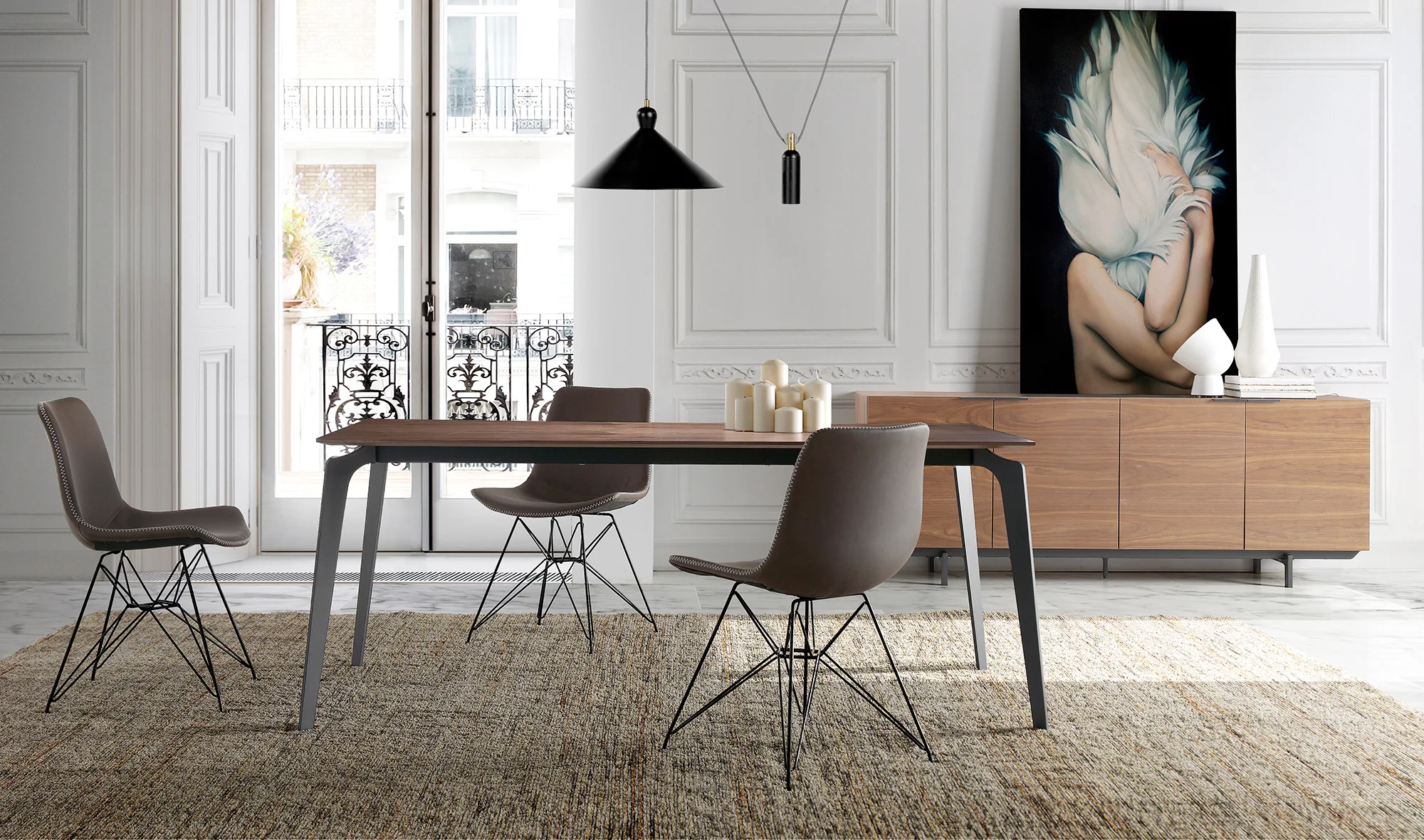 Mesa de comedor Industrial Zeus